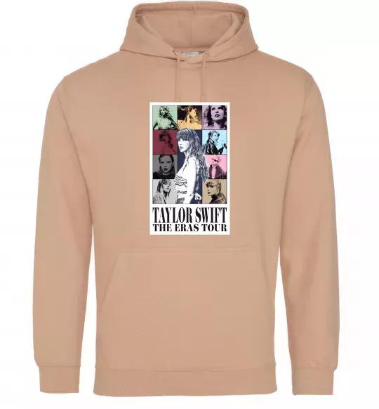 Чоловіча толстовка (худі) Taylor Swift The Eras tour Пісочний фото