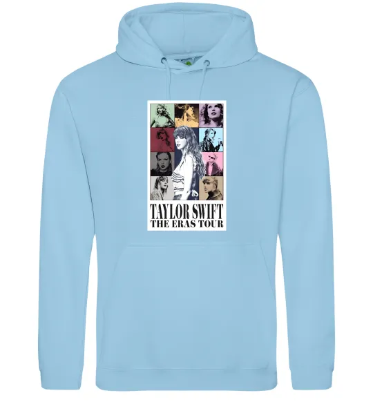 Мужская толстовка (худи) Taylor Swift The Eras tour Голубой фото