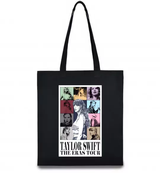 Эко-сумка Taylor Swift The Eras tour Черный фото