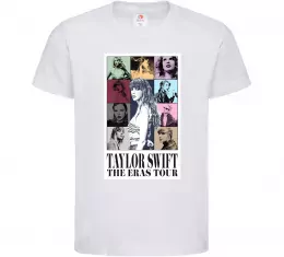 Детская футболка Taylor Swift The Eras tour Белый фото