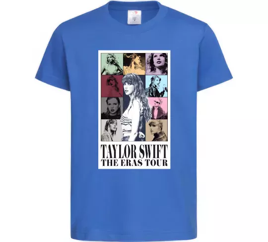 Дитяча футболка Taylor Swift The Eras tour Яскраво-синій фото