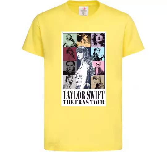 Дитяча футболка Taylor Swift The Eras tour Лимонний фото