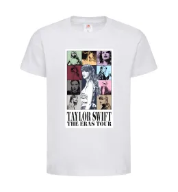 Детская футболка Taylor Swift The Eras tour Белый фото
