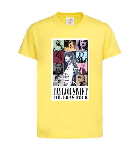 Детская футболка Taylor Swift The Eras tour Лимонный фото