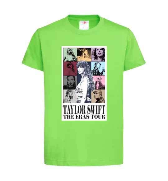 Детская футболка Taylor Swift The Eras tour Лаймовый фото