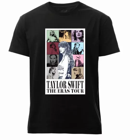 Мужская премиум футболка Taylor Swift The Eras tour Черный фото