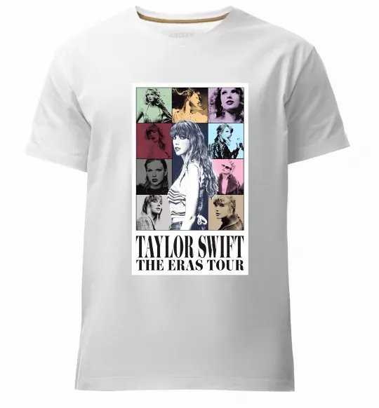 Мужская премиум футболка Taylor Swift The Eras tour Белый фото