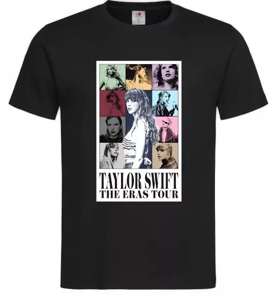 Чоловіча футболка Taylor Swift The Eras tour Чорний фото