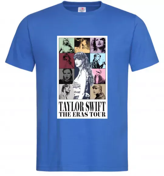 Чоловіча футболка Taylor Swift The Eras tour Яскраво-синій фото