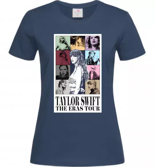 Женская футболка Taylor Swift The Eras tour Темно-синий фото