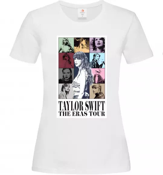 Женская футболка Taylor Swift The Eras tour Белый фото