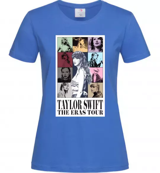 Женская футболка Taylor Swift The Eras tour Ярко-синий фото