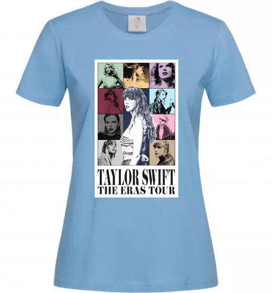 Женская футболка Taylor Swift The Eras tour Голубой фото