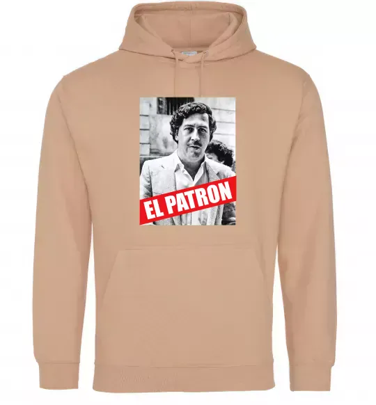 Чоловіча толстовка (худі) El Patron Пісочний фото