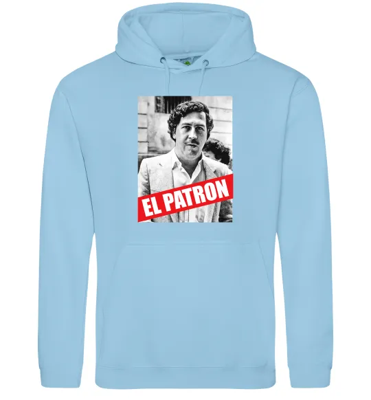 Мужская толстовка (худи) El Patron Голубой фото