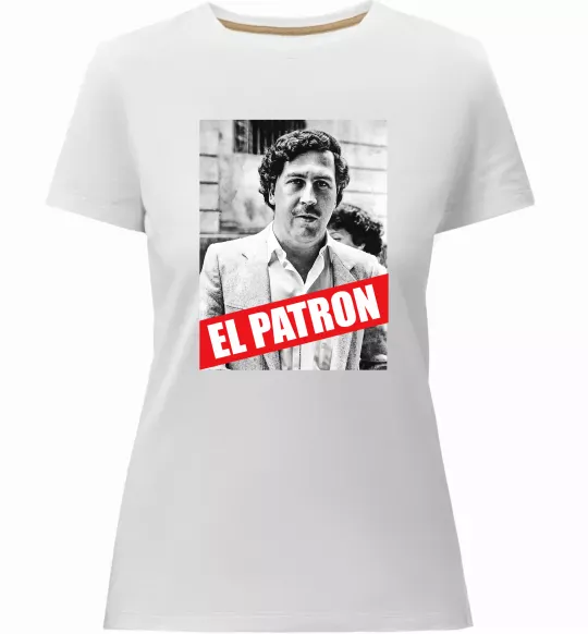 Женская премиум футболка El Patron Белый фото