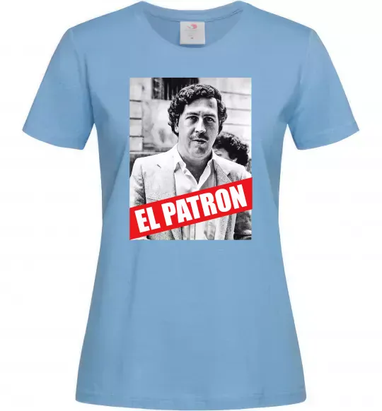 Женская футболка El Patron Голубой фото