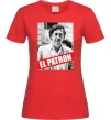 Женская футболка El Patron Красный Женская футболка El Patron Красный фото