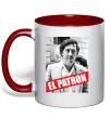 Чашка с цветной ручкой El Patron Красный фото