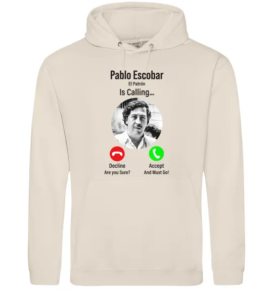Мужская толстовка (худи) Pablo Escobar is calling Таш фото