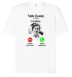 Футболка Оверсайз Pablo Escobar is calling Білий фото