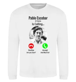 Світшот Escobar Plata o plomo Білий фото