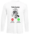 Лонгслив Pablo Escobar is calling Белый Лонгслив Pablo Escobar is calling Белый фото
