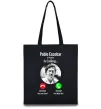Еко-сумка Pablo Escobar is calling Чорний фото