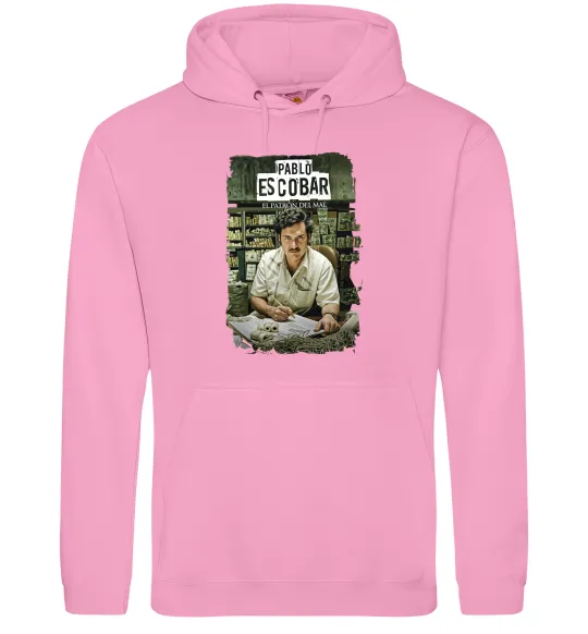 Жіноча толстовка (худі) Пабло Ескобар El Patron Рожевий фото