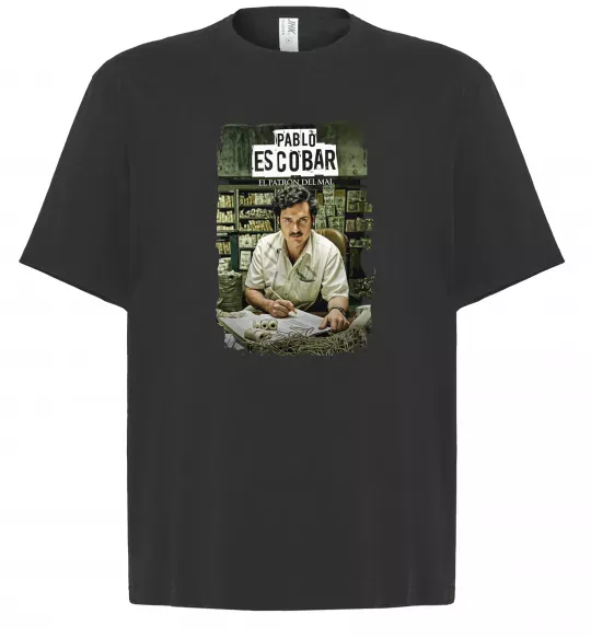Футболка Оверсайз Пабло Ескобар El Patron Чорний фото