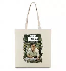 Эко-сумка Пабло Ескобар Бежевый фото
