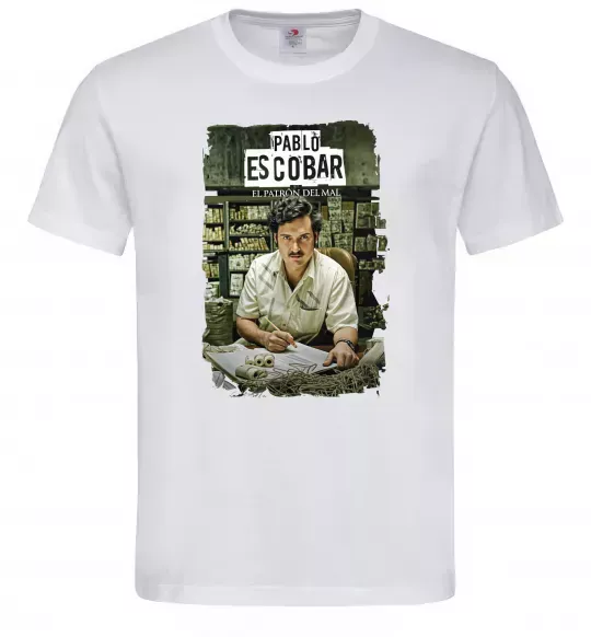 Чоловіча футболка Пабло Ескобар El Patron Білий фото