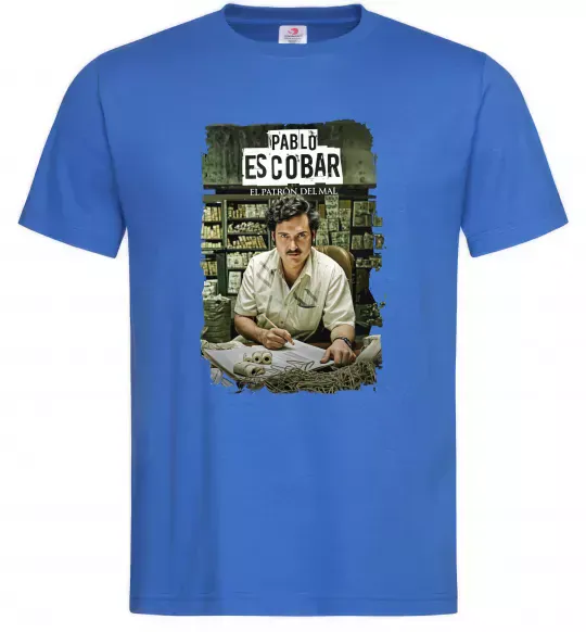 Чоловіча футболка Пабло Ескобар El Patron Яскраво-синій фото