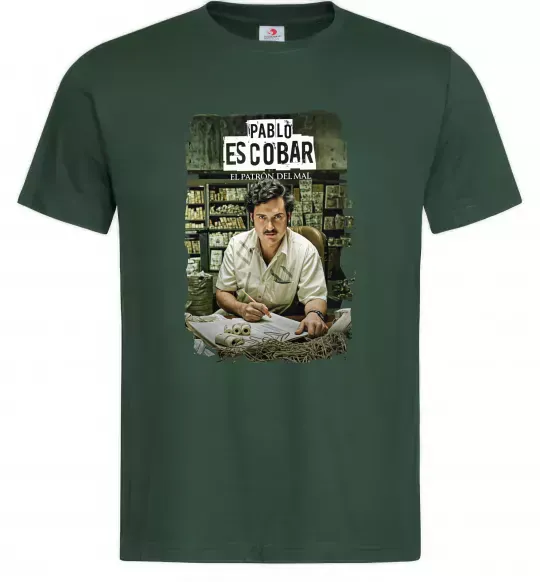 Чоловіча футболка Пабло Ескобар El Patron Темно-зелений фото