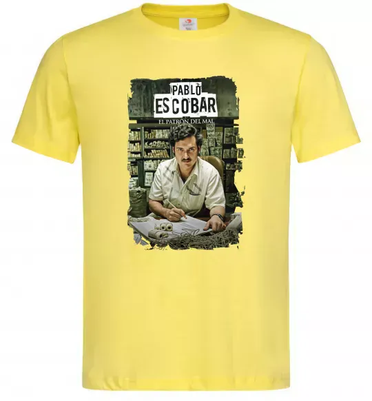 Чоловіча футболка Пабло Ескобар El Patron Лимонний фото