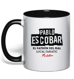 Чашка з кольоровою ручкою Pablo Escobar El Patron local fanatic