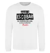 Світшот Pablo Escobar El Patron local fanatic Білий фото