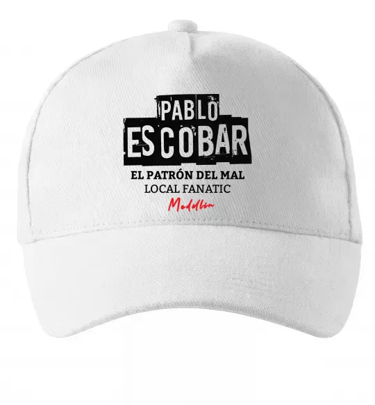 Кепка Pablo Escobar El Patron local fanatic Білий фото