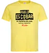 Чоловіча футболка Pablo Escobar El Patron local fanatic Лимонний фото
