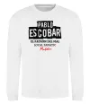 Світшот Pablo Escobar El Patron local fanatic Білий фото