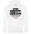 Чоловіча толстовка (худі) Pablo Escobar El Patron local fanatic Білий фото