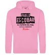 Женская толстовка (худи) Pablo Escobar El Patron local fanatic Розовый фото
