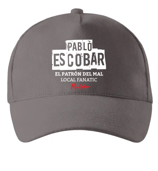 Кепка Pablo Escobar El Patron local fanatic Серый фото