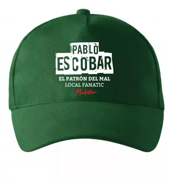 Кепка Pablo Escobar El Patron local fanatic Темно-зелений фото