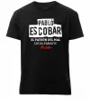 Чоловіча преміум футболка Pablo Escobar El Patron local fanatic Чорний фото
