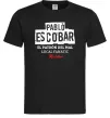 Чоловіча футболка Pablo Escobar El Patron local fanatic Чорний фото