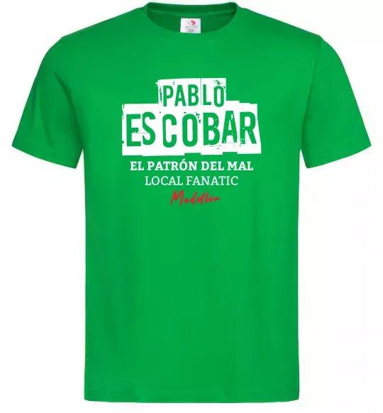 Чоловіча футболка Pablo Escobar El Patron local fanatic Зелений фото