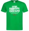 Чоловіча футболка Pablo Escobar El Patron local fanatic Зелений фото