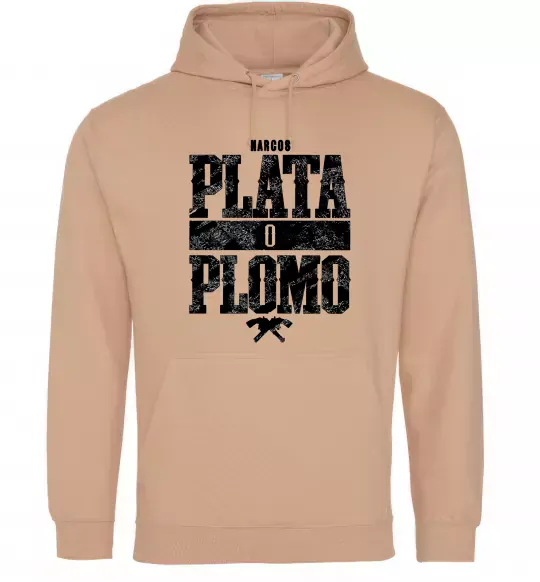 Жіноча толстовка (худі) Plata o Plomo Пісочний фото