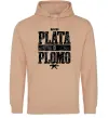 Жіноча толстовка (худі) Plata o Plomo Пісочний фото